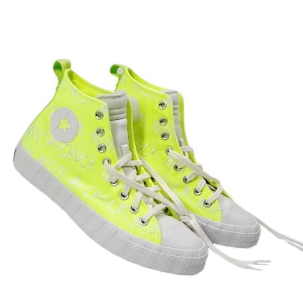 CONVERSE UNT1TL3D High Top Neon Green Sneakers Unisex Men’s 9 Women’s 11 NWOB